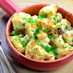 Roasted Parmesan Garlic Cauliflower