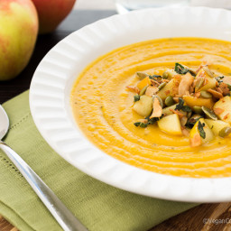 Roasted Parsnip and Butternut Squash Soup