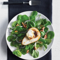 Roasted Pear Salad with Chèvre and Fig Vinaigrette