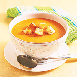 Roasted Pepper-Cheddar Soup