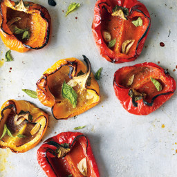 Roasted Peppers with Garlic and Herbs