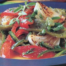 Roasted Peppers with Herbs
