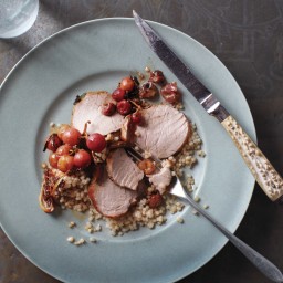 Roasted Pork Tenderloin with Grapes and Sage