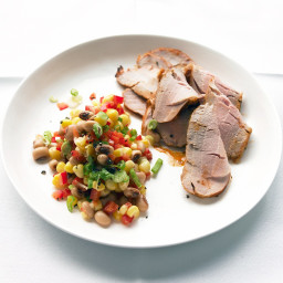Roasted Pork with Black-Eyed-Pea Salad
