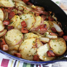 Roasted Potatoes With Ham