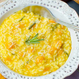Roasted pumpkin risotto