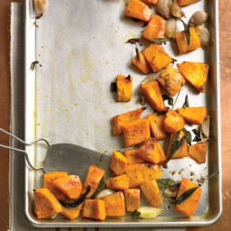 Roasted Pumpkin with Shallots and Sage