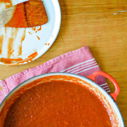Roasted Red Pepper and Guajillo Enchilada Sauce