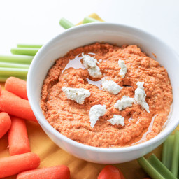 Roasted Red Pepper and Lentil Hummus