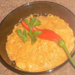Roasted red pepper hummus