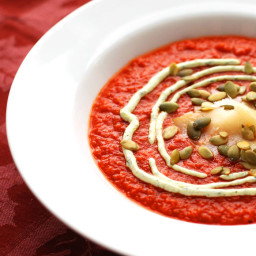 Roasted Red Pepper Soup: Autumn Delight in a Bowl