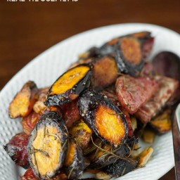 Roasted Rosemary Beets and Carrots