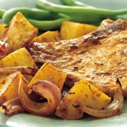 Roasted Rosemary Pork Chops and Potatoes