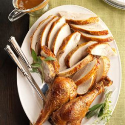 Roasted Sage Turkey with Vegetable Gravy Recipe