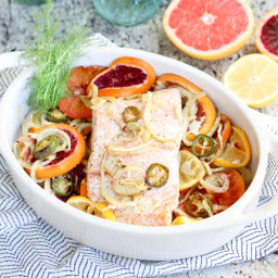 Roasted Salmon with Citrus and Fennel