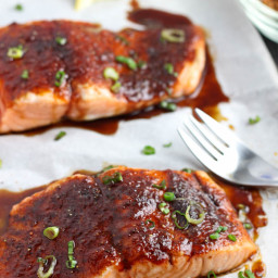 Roasted Salmon with Spiced Brown Sugar