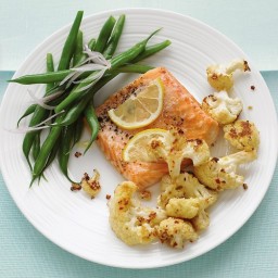Roasted Salmon with Spicy Cauliflower