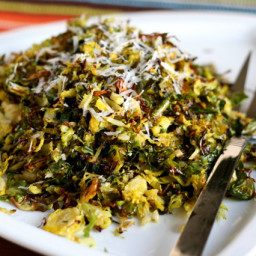 Roasted Shredded Brussels Sprouts
