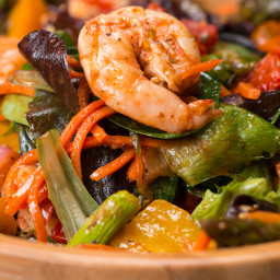 Roasted Shrimp and Veggie Salad