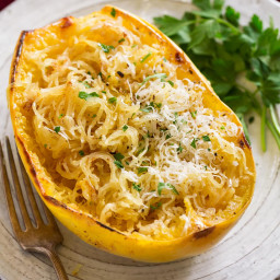 Roasted Spaghetti Squash {Browned Butter & Parmesan}