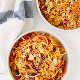 Roasted Spiralized Vegetable and Quinoa Bowl