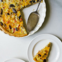 Roasted Summer Vegetable Quiche