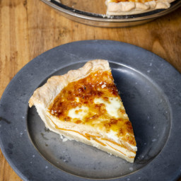 Roasted Sweet Potato, Gruyère, and Caramelized Onion Quiche