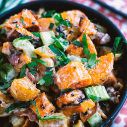 Roasted Sweet Potato Salad With Lime Dressing Recipe