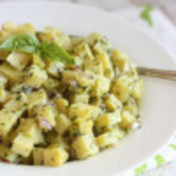 Roasted Sweet Potato Salad with Pistou (AIP, Paleo, Vegan, Whole30)