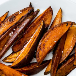 Roasted Sweet Potatoes with Garlic and Chile