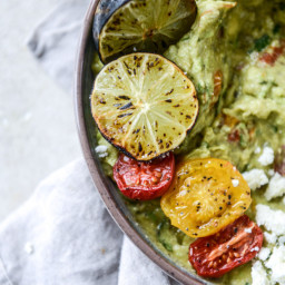 Roasted Tomato and Charred Lime Guacamole
