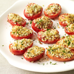 Roasted Tomatoes with Parmesan-Oregano Breadcrumbs