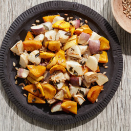 Roasted Turnips and Winter Squash With Agave Glaze