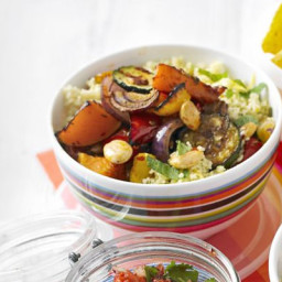 Roasted veg and couscous salad