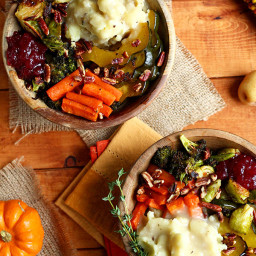 Roasted Vegan Thanksgiving Bowl
