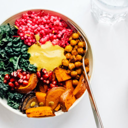 Roasted Vegetable Buddha Bowls with Yum Sauce
