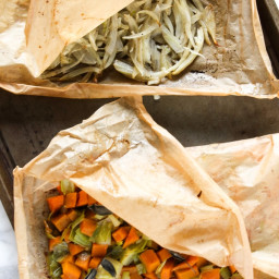 Roasted Vegetables Baked In Parchment