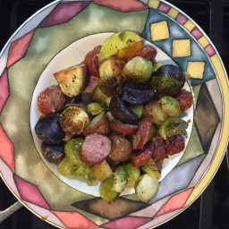Roasted Vegetables, Potatoes & Sausage