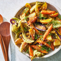 Roasted Vegetables With Creamy Coconut Dressing