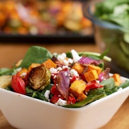 Roasted Veggie Salad With Maple Balsamic Vinaigrette Recipe by Tasty