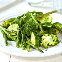 Roasted Zucchini and Asparagus