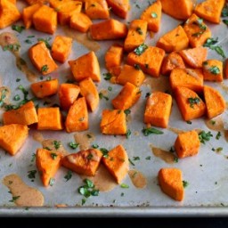 Roasted Sweet Potatoes with Almond Butter Sauce Recipe