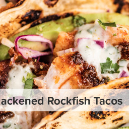 Rockfish Tacos with Cilantro Lime Tartar Sauce