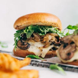 Rockin’ Sweet Onion Mushroom Swiss Burgers