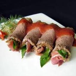 Rolled Beef with Proscuitto