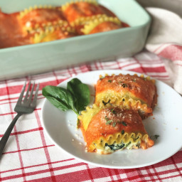 Rolled Stuffed Lasagna with Greens