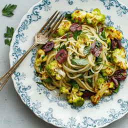 Romanesco Cauliflower Pasta with Olives and Capers