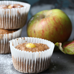 Roo's Spiced Apple Prune and Marzipan Cupcakes