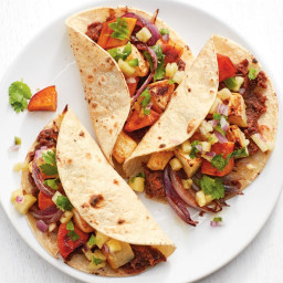 Root Vegetable Tacos with Pineapple Salsa