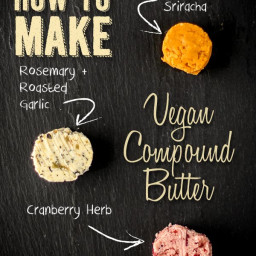 Rosemary and Roasted Garlic Vegan Compound Butter